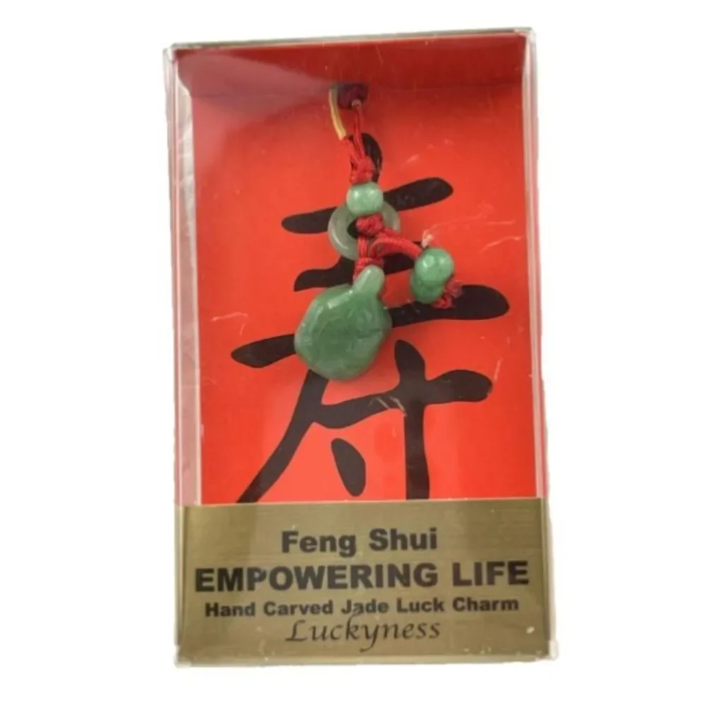 Zorbitz Jade Feng Shui Luck Charm Multicolor Empowering Life Pendant Decor Charm